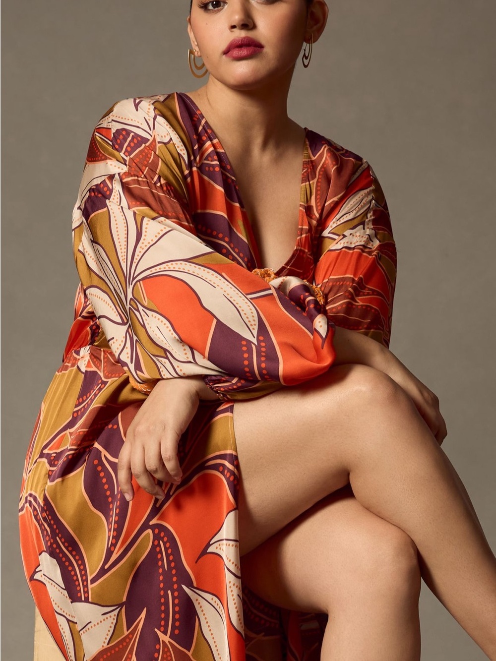 Anthropologie Printed Wrap Dress - Picture 6 of 9